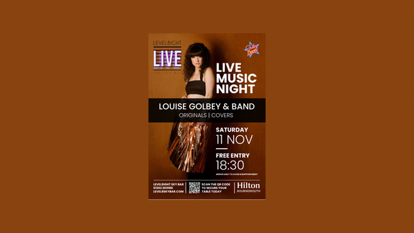 Level8Live - live music at the Hilton Skybar in Bournemouth featuring Louise Golbey